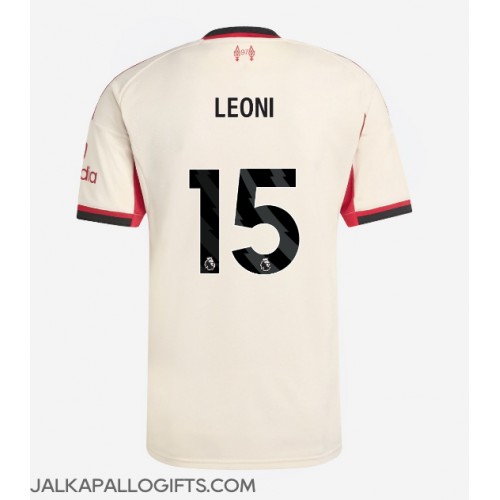 Liverpool Giovanni Leoni #15 Vieraspaita 2025-26 Lyhythihainen